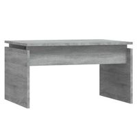 mesa de centro auxiliar 68 x 50 x 38 cm madera de ingenieria gris dec040074