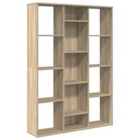 divisor espacioestanteria aglomerado roble sonoma 100x24x140cm vidaxl