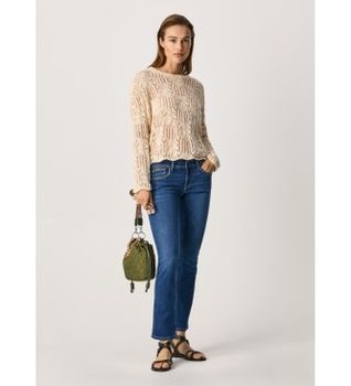 Pepe Jeans para mujer. PL204173GT7 Jeans Saturn azul oscuro (29/32), Negro, Casual, Algodón