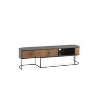 mueble television boris 2 cajones diseno moderno y funcional