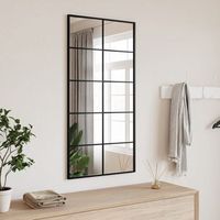 espejo de paredespejo de bano rectangular de hierro negro 50x100 cm cfw820438
