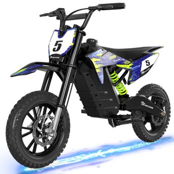 Motocicleta eléctrica EVERCROSS TECH EV65M con motor de 500 W y 3 modos de velocidad: 10/20/30 KM/H