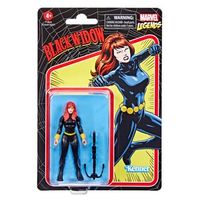 marvel legends retro 375 blk widow - figura - marvel classic  - 4 anos