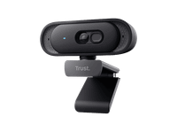 webcam - trust tomar qhd 2k 2560 x 1440 pixeles microfono obturador de privacidad negro