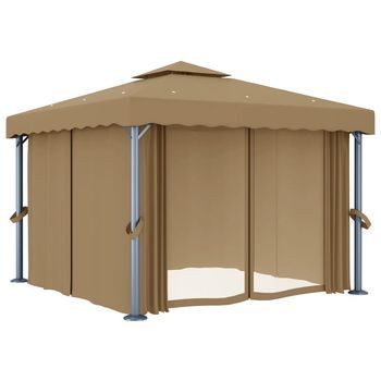3 X 3 M  Aluminio - Taupe