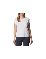 camiseta columbia boundless trek mujer blanco