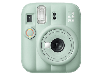 Cámara instantánea - Fujifilm Instax Mini 13, 86 mm x 54 mm, Flash Automático, Espejo para selfie, Verde laguna