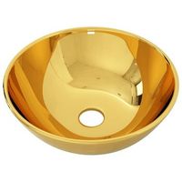 lavabo 28x10 cm ceramica dorado vidaxl