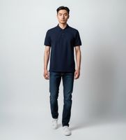 tommy hilfiger para hombre mw0mw42753 polo mixed media azul s casual algodon manga corta