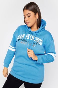 Yours Sudadera Azul Claro Con Capucha 