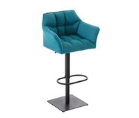 taburete de bar damaso en tela 45x64x88-113 cm