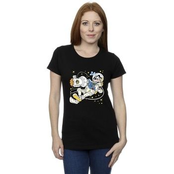 Disney Camiseta Reading In Space para mujer
