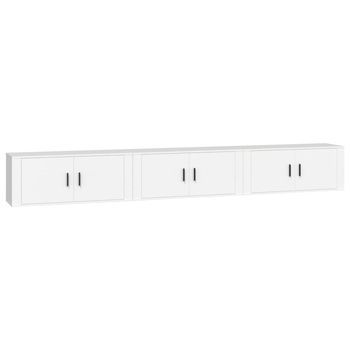 Muebles Para Tv De Pared 3 Uds Blanco 100x34,5x40 Cm Vidaxl