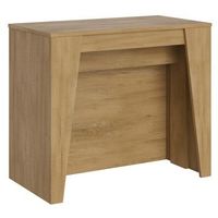 consola extensible 90x48296 cm bakari roble natural