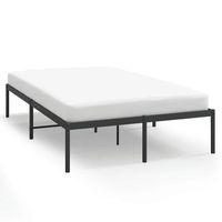 cama matrimonial  cama para adultos  estructura de cama de metal negro 135x190 cm