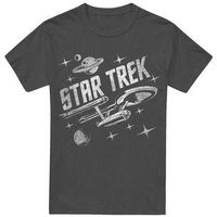 star trek tops y camisetas through space para mujer