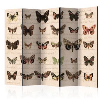 Biombo - Retro Style: Butterflies Ii (225x172 Cm)