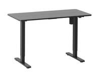 mesa electrica ergonomica altura regulable tablero negro 120x60 color estructura negro control tactil altura desde 68cm-118cm