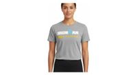 camiseta gris de manga corta para mujer ironman kalmar