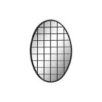 espejo metal 475x23x70 negro