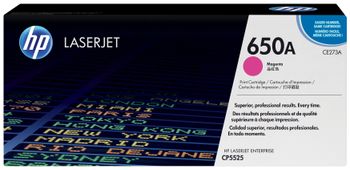 Cartucho de tóner original HP 650A Magenta