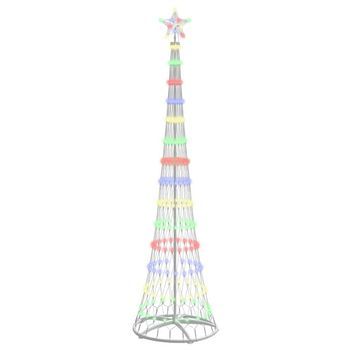 Árbol De Navidad Led Multicolor 250 Cm Metal Vidaxl