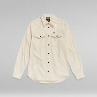 g-star raw camisa manga larga d20165-7647 marine-c487 ecru para hombre