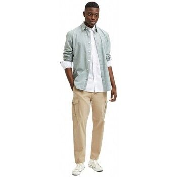 Selected Pantalón cargo Slim Tapered Wick 172 Cargo Pants - Chinchilla para hombre