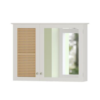 Armario Con Espejo Para Baño Rosario 68 X 49 Cm Con 2 Puertas Vicco
