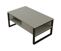 mesa de centro laukaa 100x60x45 cm - gris verdoso encasa