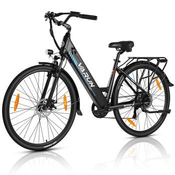 Bicicleta Eléctrica Urbana Para Mujer, Varun S700-2, 27,5
