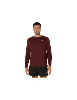 Camiseta de Running ASICS Core Ls Top Hombre Rojo