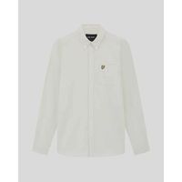 lyle  scott camisa manga larga lw2112v plain oxford-w870 cove para hombre