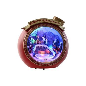 Figura Led Resina 26,5x24x27 Movimiento Musical