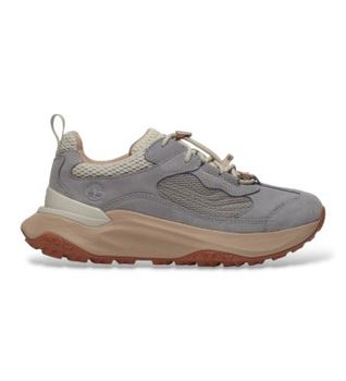 Timberland para mujer. TB0A41T8EJR1 Zapatillas de piel Motion Access gris (38.5 W), Plano, Ante, Cordones, Casual