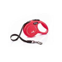 flexi - classic - correa roja extensible de cinta 4 tallas