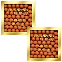 fashion make up colorete  polvos bronzing pearls n04 - pack of 2 para mujer
