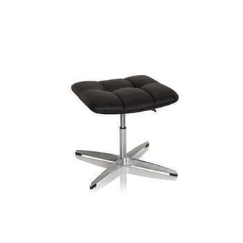 Taburete / Silla Giratoria Saranto Piel Sintética Negro Hjh Office