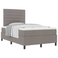 cama tapizada 203x120x128 cm  - taupe