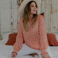 celeste blusa hirondelle para mujer