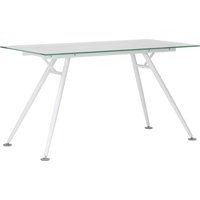 alphason springfield desk - white white