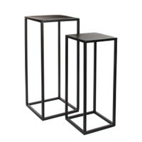 mesa auxiliar goa negro  h70xb30xl30cm