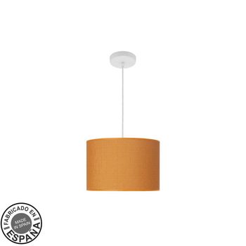 ABRILA Colgante Modelo Moda Con Pantalla Naranja 30 Cm
