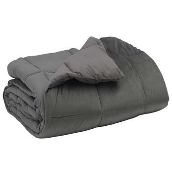 Edredón De Invierno 240 X 260 Cm Invierno Gris Claro Vidaxl