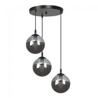 lampara colgante sagan grafito 3 luces