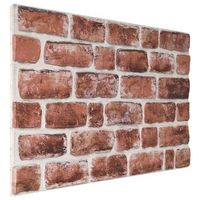 paneles de pared 10 uds 100 x 50 cm marron oscuro y blanco vidaxl
