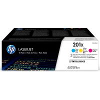 hp 201x cyanmagentayellow original toner cartridges - tri-pack cf253xm