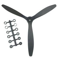 helice de 3 hojas eficiente qtmodel 1170 de 11x7 pulgadas para modelos de aviones rc electricos de petroleo