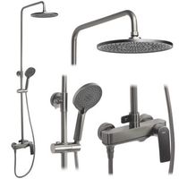 conjunto de ducha rea avalon titanium