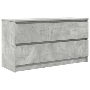 Mueble Tv | Mueble De Salón | Mesa De Tv Madera De Ingeniería Gris Hormigón 100x35x54 Cm